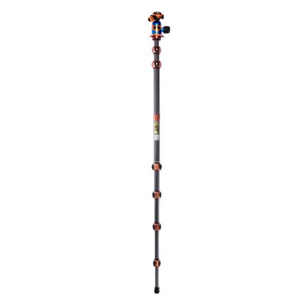 3 Legged Thing Legends Bucky 5-Section CF Tripod w/AirHed Vu Head, Bronze/Blue