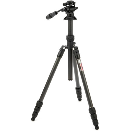 3 Legged Thing Punks Billy 2.0 4-Section CF Video Tripod w/AirHed Trinity Head Matte Black