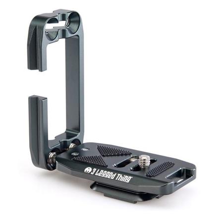 3 Legged Thing Ellie PD Short Universal L-Bracket with Peak Design Capture, Compatible Base, Metallic Slate, Gray