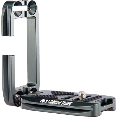 3 Legged Thing Ellie Short Universal L-Bracket with Shorter Base, Metallic Slate, Gray