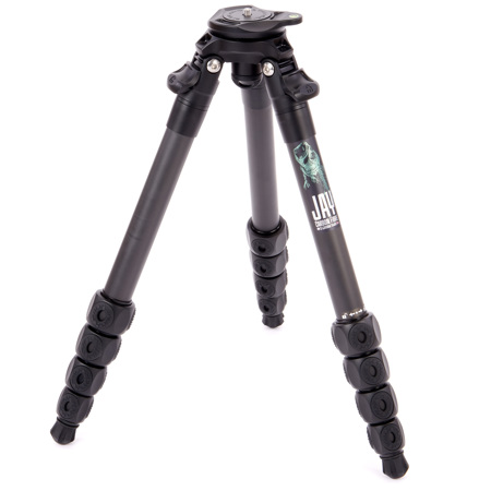 3 Legged Thing Legends Jay 5-Section CF Levelling Base Travel Tripod, Darkness