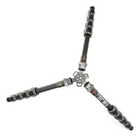 3 Legged Thing Leo 2.0 Carbon Fiber Tripod System & AirHed Pro Lever Ball Head, 66 lbs Payload, Metallic Slate Gray