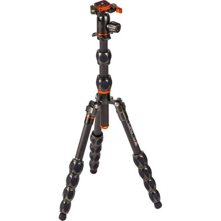 3 Legged Thing Eclipse LEO Carbon Fiber Travel Tripod Systm w/AirHed Switch,Grey
