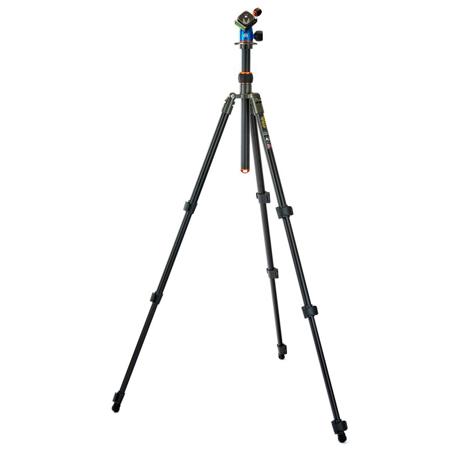 3 Legged Thing Punks Patti 4-Section Magnesium Alloy Tripod with Blue AirHed Mini Ball Head, Gray