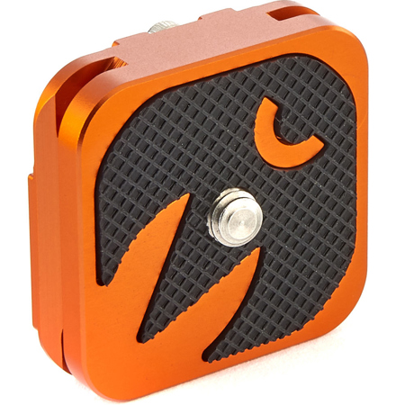 3 Legged Thing QR4-EQ 38x38mm (1.49x1.49") Quick Release Plate, Orange Anodized