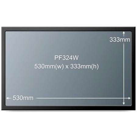 3M PF324W Framed Privacy Filter for 24" Widescreen Desktop LCD/CRT Monitor