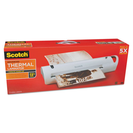 3M Scotch Advanced Thermal Laminator Value Pack, 13" Wide, 20 Pouches