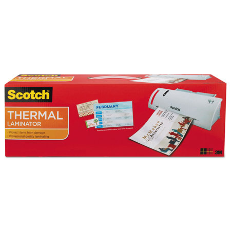 3M Scotch Thermal Laminator Value Pack, 9" Wide, 20 Letter-Size Pouches