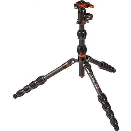 3 Legged Thing Eclipse LEO Carbon Fiber Travel Tripod System with AirHed  Switch Ball Head - Grey