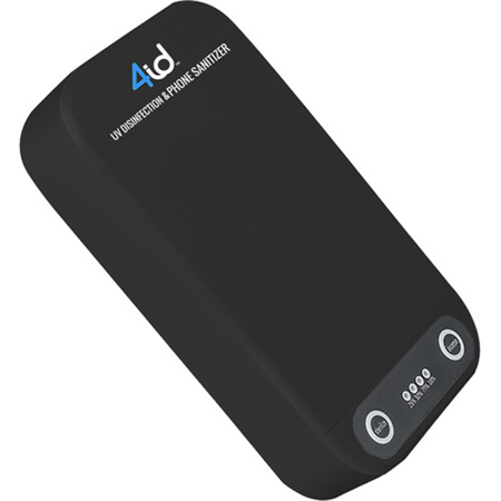 4id UV-C Disinfection and Phone Sanitizer, Black