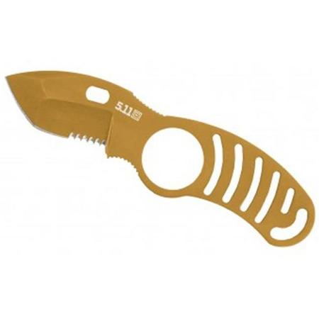 5.11 Tactical Side Kick Boot Knife with Drop Point Fixed Blade, Sandstone