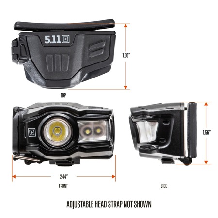 5.11 Tactical EDC HL2AAA LED Headlamp, 183 Lumens, AAA Battery, Kangaroo