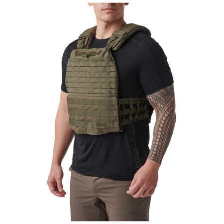 5.11 Tactical TacTec Plate Carrier Vest, Small to XL Straps, Ranger Green