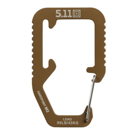 5.11 Tactical Hardpoint M2 Wire Gate Carabiner, Kangaroo