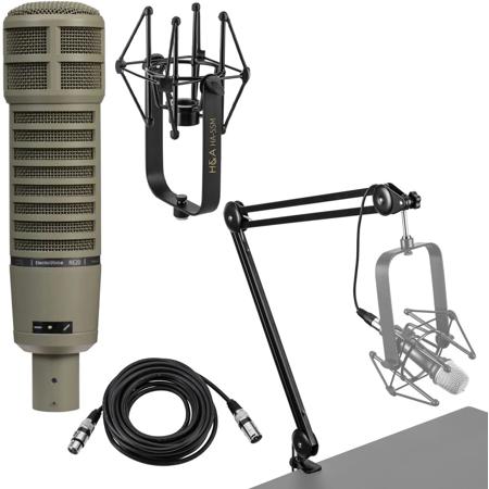 Electro-Voice RE20 Variable-D Dynamic Cardioid Microphone With Accessory Bundle