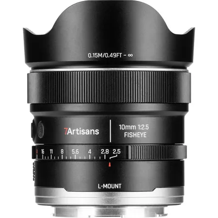 7artisans AF 10mm f/2.5 MAX Fisheye Lens for L-Mount AF10F25B-L