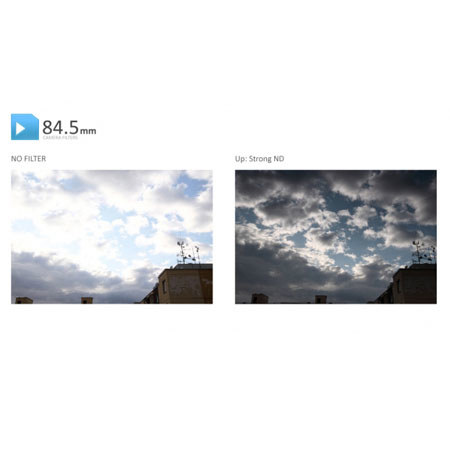 84.5mm Medium Neutral Density Hard Graduated Filter