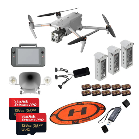 Autel Robotics EVO MAX 4N 4K Night Vision Drone with Smart Controller V3, Bundle with Multi-Battery Charger, 3x Battery, Speaker & Spotlight Combo, 2x 128GB Memory Card, Drone Launch Pad, 10x Strobe Spot Light