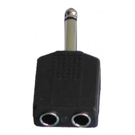 Audio 2000s ACC3113-P Premium 2 F 1/4" Jacks (TS) to 1 M 1/4" Mono Connector TS