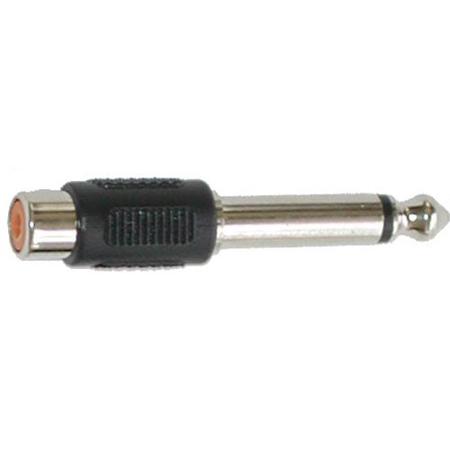 Audio 2000s ACC3142 Female RCA Jack to 1/4" Male TS Plug Connector, Bulk