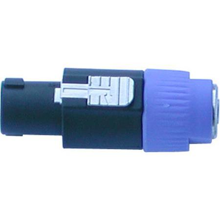 Audio 2000s ACC31A2-P Premium Speakon M 2-Pin to F 1/4" Mono TS Adapter, 2-Pack