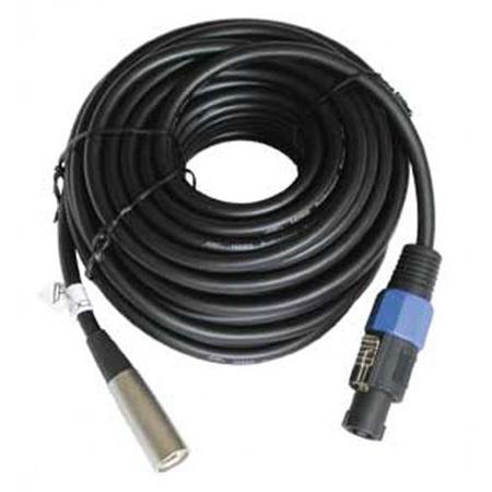 Audio 2000s ADC283M/5 25'x7mm 2-Pin Speakon Male to XLR Male Speaker Cable