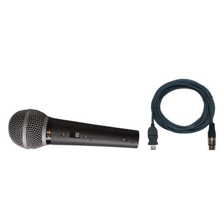 Audio 2000s APM150USB Super-Cardioid Neodymium Dynamic Microphone, 20' USB Cable