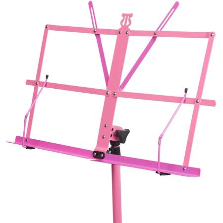 Audio 2000s 56" Dual-Color Portable Sheet Music Stand, Pink & Magenta