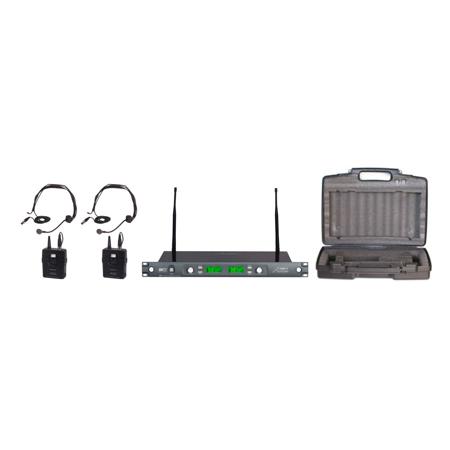 Audio 2000s AWX6546DUX UHF Dual-Channel Diversity Wireless Microphone System