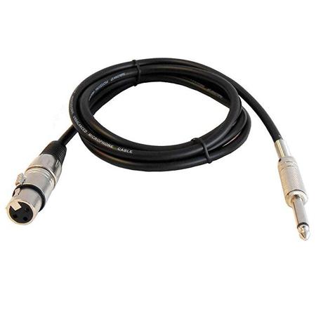 Audio 2000s ADC202G 6'x6mm XLR Female to 1/4" TS Patch/Audio Cable