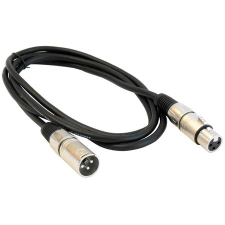 Audio 2000s ADC203L-P Premium 6'x6mm XLRF to XLRM Shielded Balanced Audio Cable