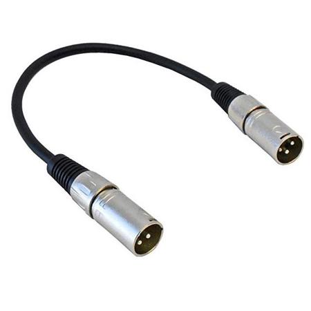 Audio 2000s ADC203P 1'x6mm XLRM to XLRM Connector Shielded Balanced Audio Cable