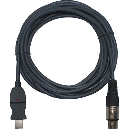 Audio 2000s ADC203R 20' Professional XLR Female to USB Microphone Cable