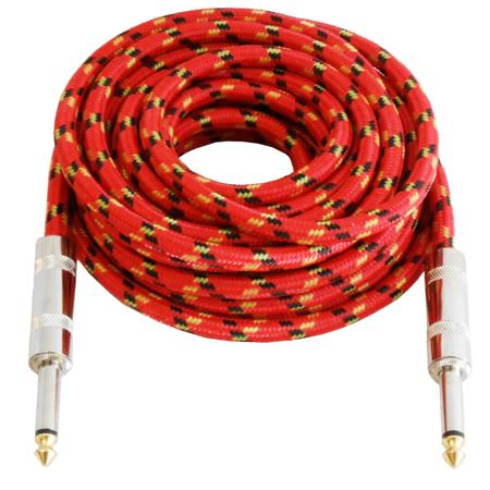 Audio 2000s ADC204Y 10'x6.5mm 1/4" Straight to Straight Instrument Cable