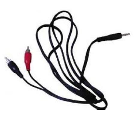 Audio 2000s ADC2110A-P 5'x3.5/3.5mm 2 RCA Male to One 3.5mm M Stereo Audio Cable
