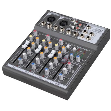 Audio 2000s AMX7303 4-Channel Audio Mixer with USB & DSP Processor