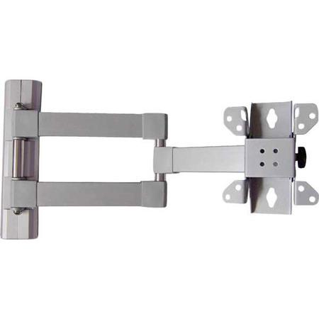Audio 2000s 15"-26" Flat Panel TV/Monitor Swivel Wall Mount, 55 Lbs, Silver