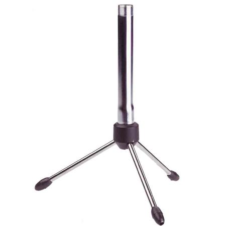 Audio 2000s Desktop Tripod Stand with 4" Tube for Microphone, 7" Height