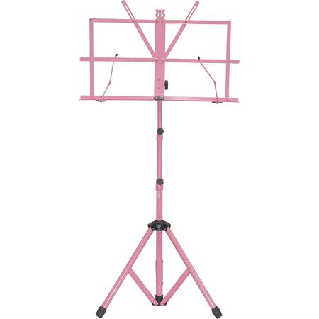 Audio 2000s Portable Sheet Music Stand with Heavy-Duty Carrying Pouch, Pink