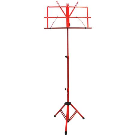 Audio 2000s Portable Sheet Music Stand with Heavy-Duty Carrying Pouch, Red