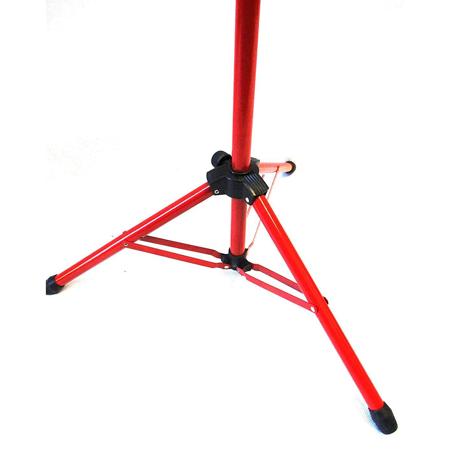 Audio 2000s Sheet Music Stand with Heavy-Duty Carrying Pouch, Red