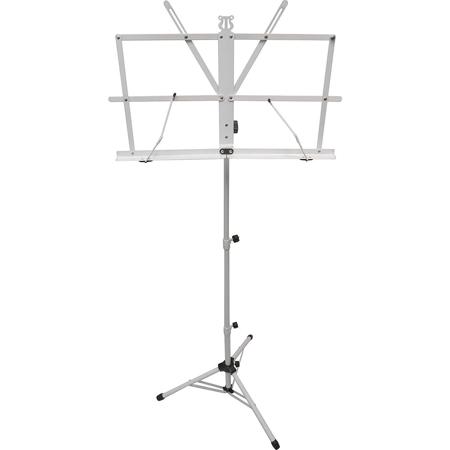 Audio 2000s Portable Sheet Music Stand with Heavy-Duty Carrying Pouch, White