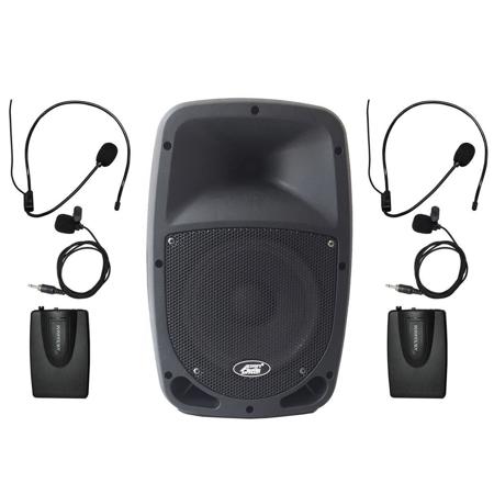 Audio 2000s AWP6407-M 2-Ch Pull-N-Go All-In-One UHF Lavalier & Headset System