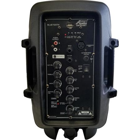 Audio 2000s AWP6407 2-Ch Pull-N-Go All-In-One UHF Wireless PA Handheld System