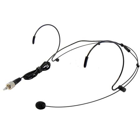 Audio 2000s ACC6540H-02B Headset Microphone with 3.5mm Threaded Sleeve, Black