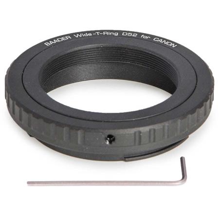 Baader Planetarium Wide T-Ring with D52i to T-2 and S52 for Canon EOS Camera