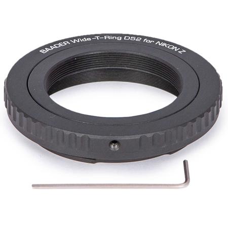 Baader Planetarium Wide T-Ring with D52i to T-2 and S52 for Nikon Z Bayonet