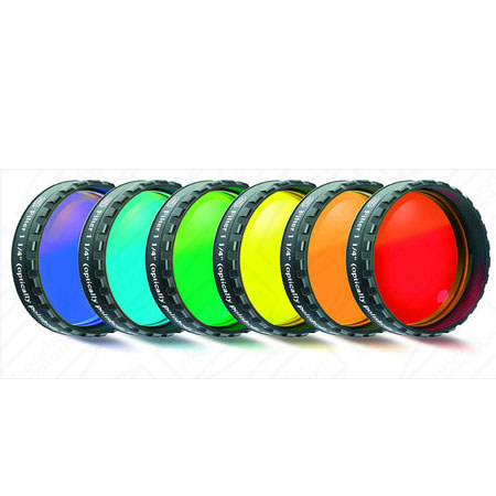 Baader Planetarium Premium Six-Piece Color Filter Set, 1.25" Eyepiece