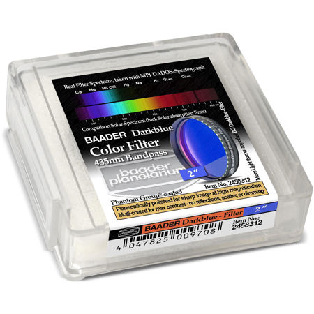 Baader Planetarium Dark Blue 435nm Bandpass Filter for 2" Eyepieces