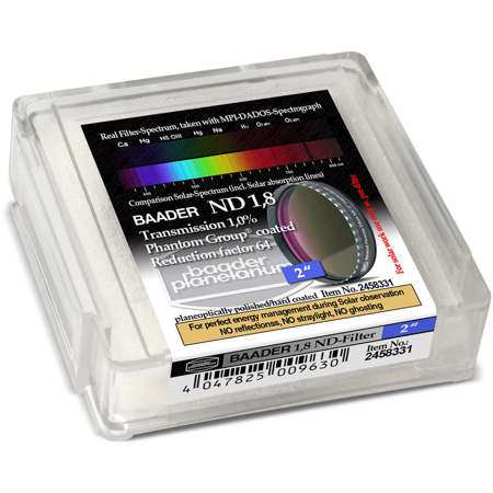 Baader Planetarium 2" Neutral Density 1.8 Multicoated Filter